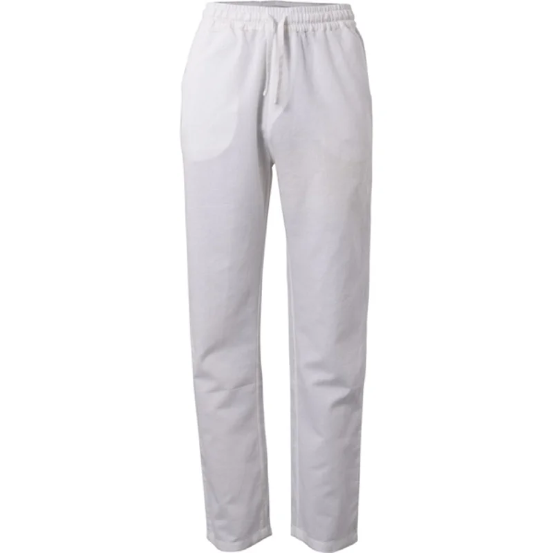 HOUNd Linen-blend Pants White