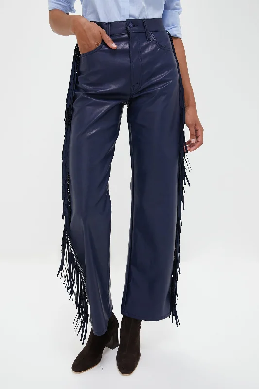 Varsity Blues Faux Leather The Fringe Half Pipe Sneak