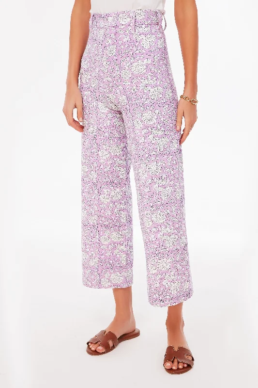 Violet and Indigo Nila Print Disco Pants