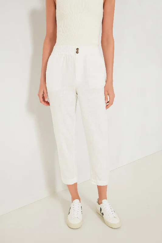 White Pull-On Pant