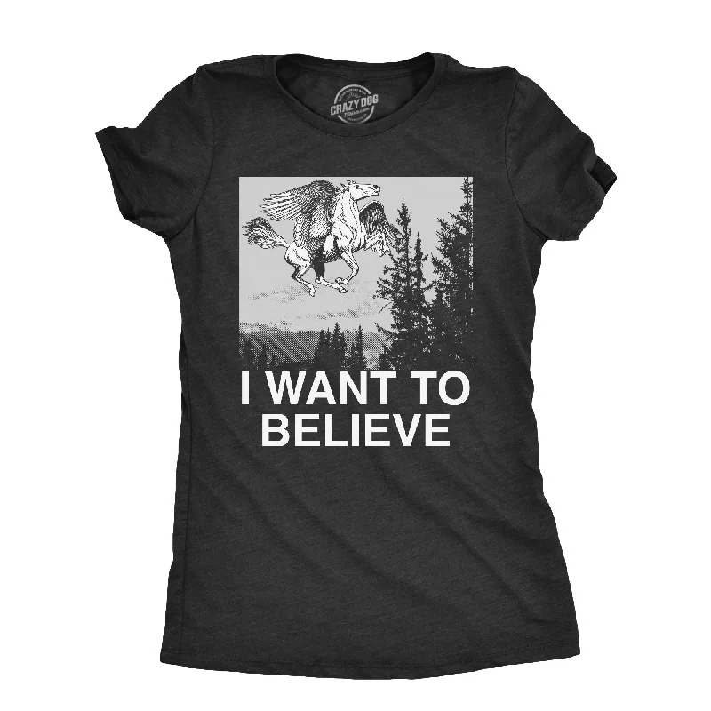 I Want To Believe Pegasus Women's T Shirt