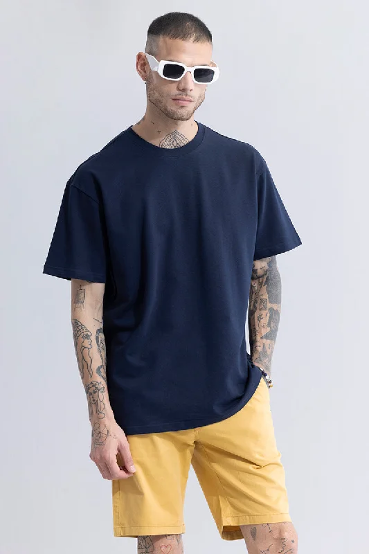 Solitude Navy Oversized T-Shirt