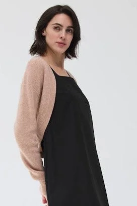 Autumn Cashmere Shaker Shrug - Cappuccino