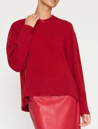 Brochu Walker Onda Crewneck Sweater - Crimson