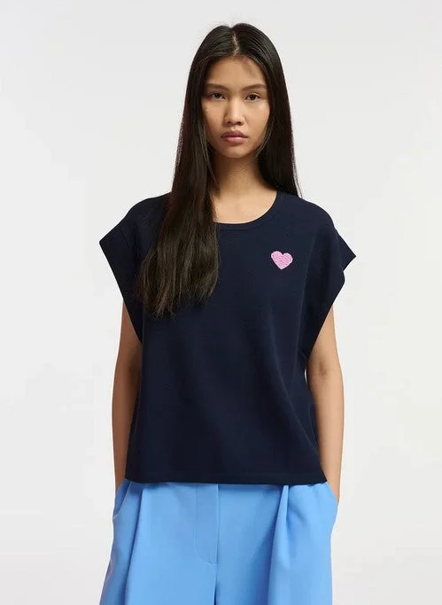 Essential Antwerp Sleeveless Top - Navy