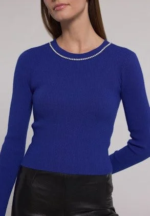 Generation Love Odette Crystal Sweater - Ultramarine