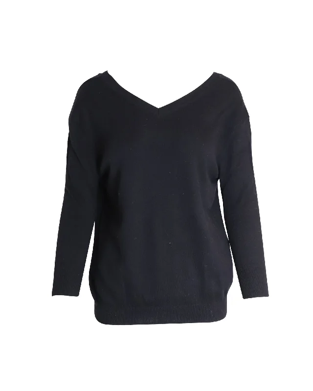 Isabel Marant V-neck Sweater in Black Cotton