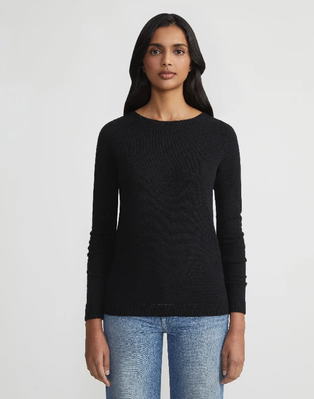 Plus-Size Wool-Cashmere Crewneck Sweater