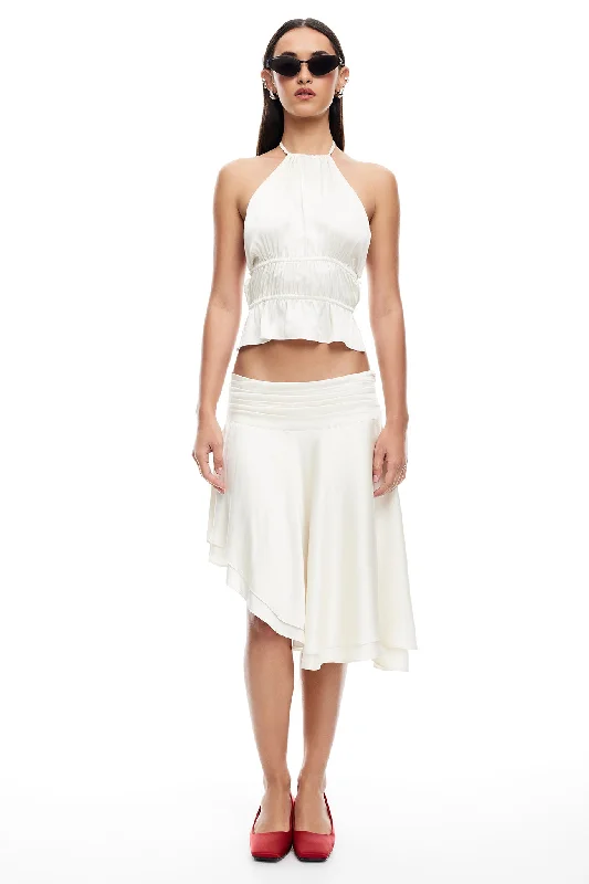 LIONESS Legacy Halter Top Ivory