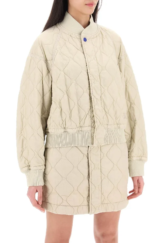 Burberry Quilted Bomber Jacket