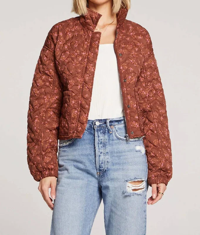 Creston Jacket In Pecan Floral