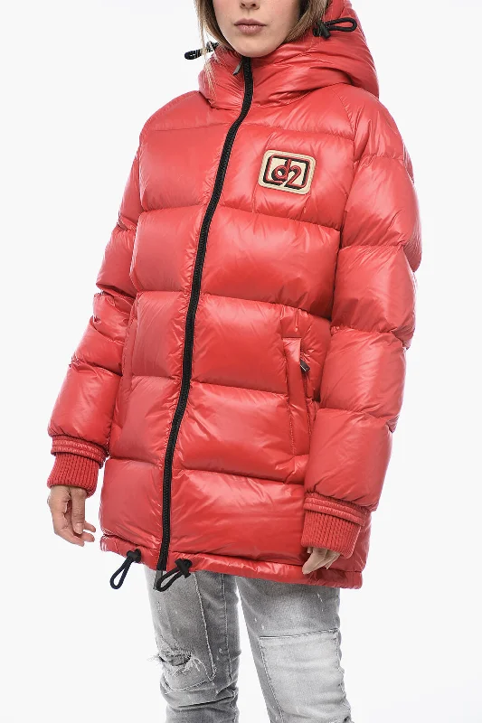 Dsquared2 Logoed Down Jacket with Cuffs