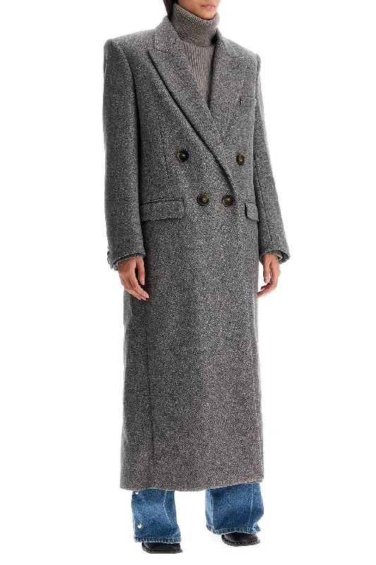 Stella Mccartney Maxi Tweed Coat In