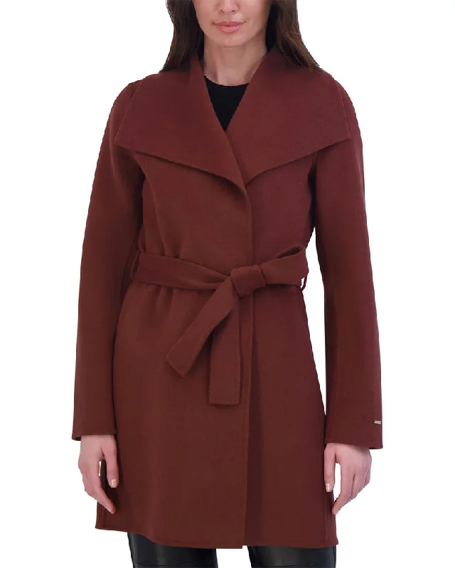 Tahari Double Face Wool-Blend Coat