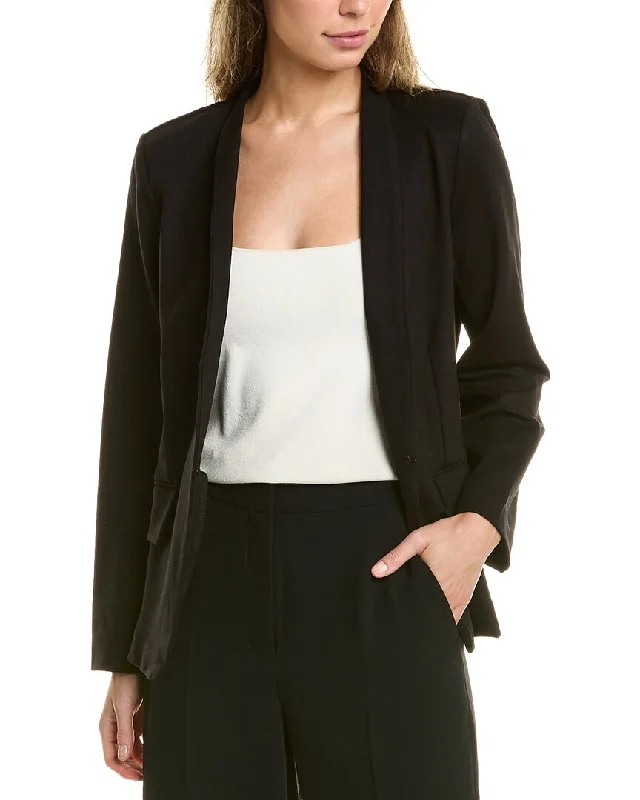 Isaac Mizrahi Collarless Jacket