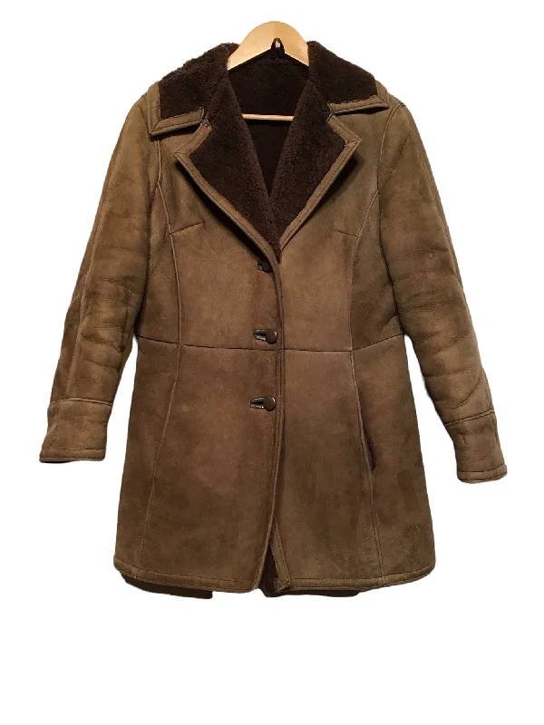 Mid Length Shearling Coat (Women's Size L)