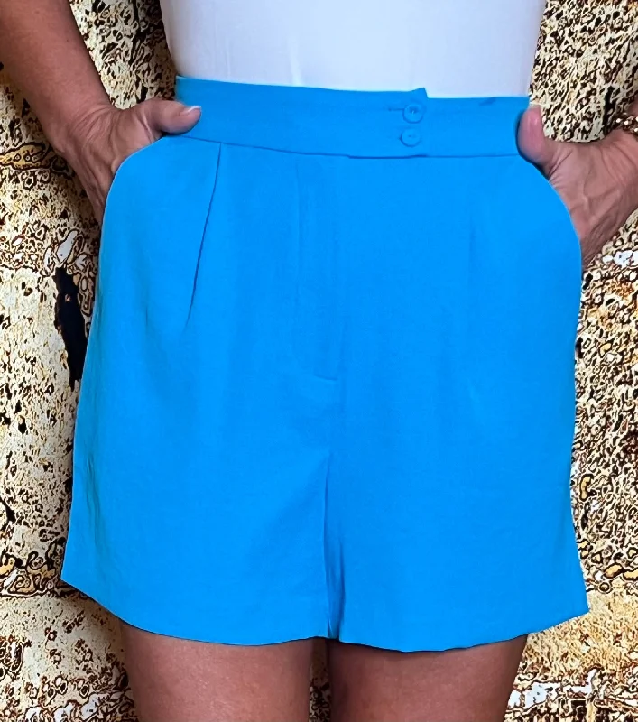 April Tailored Shorts | Vivid Blue