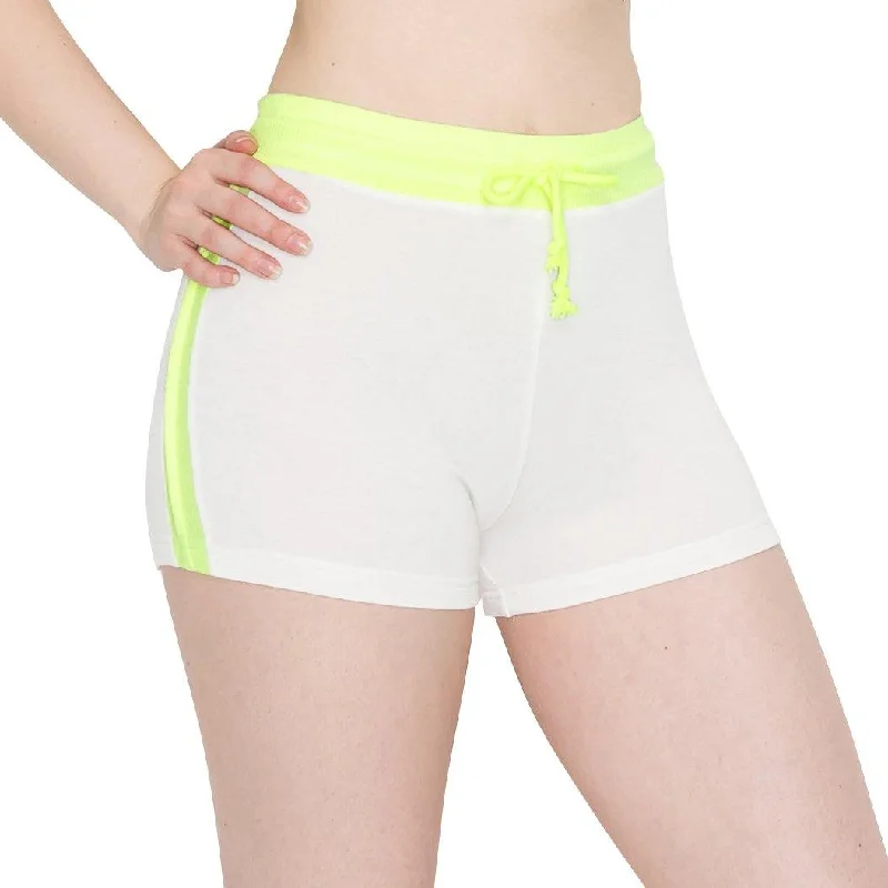 White-Neon Lime Stripe