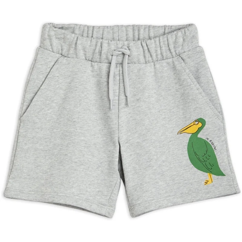 Mini Rodini Pelican Sweatshorts Grey Melange