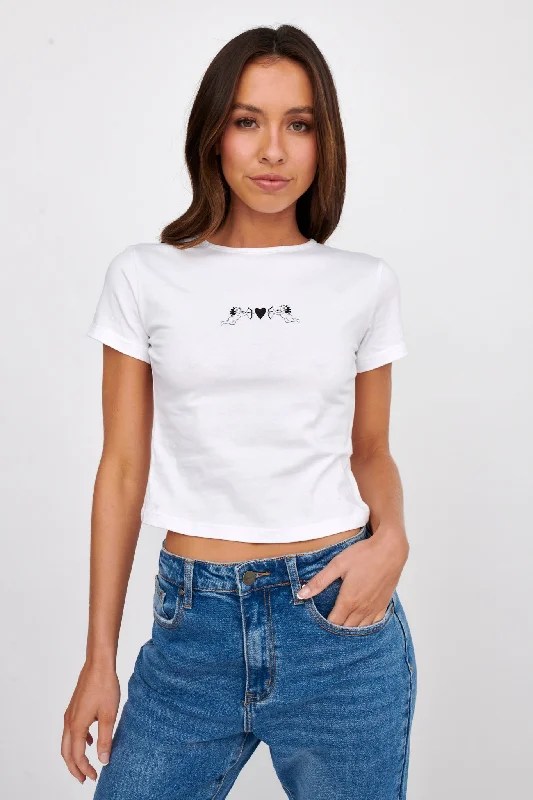 LIONESS Angels Baby Tee Porcelain