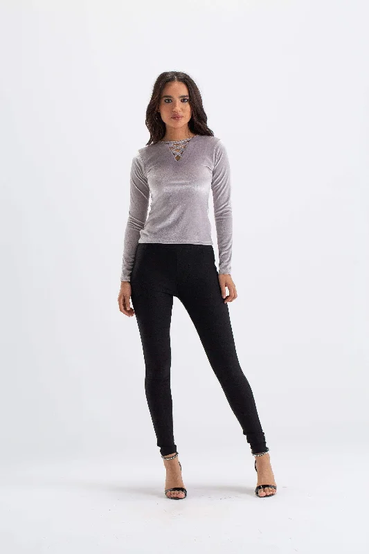 Criss Cross V-Neck Top