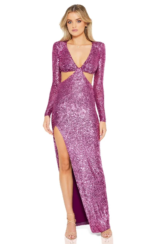 SEQUIN JEWEL GOWN